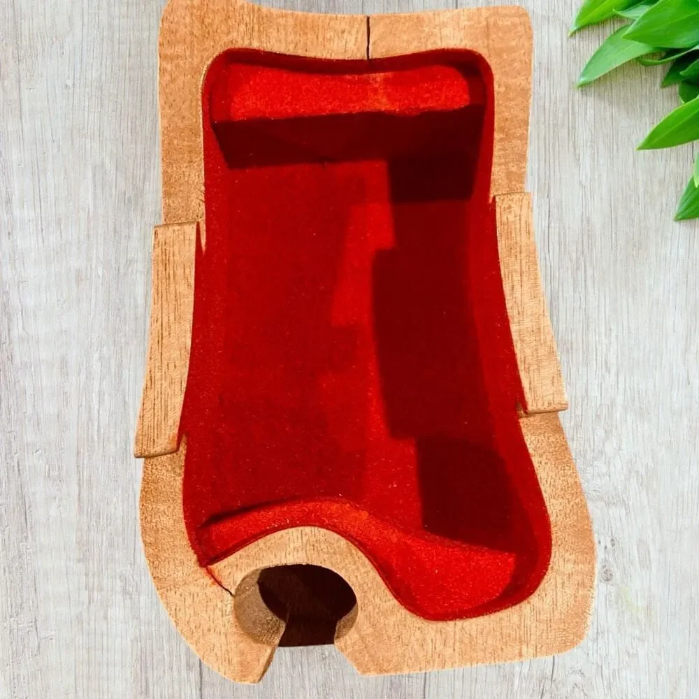 Owl Wood Puzzle Trinket Jewelry Box